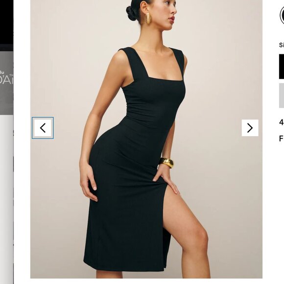 Cassi Knit Dress - Black - Size XS - Picture 2 of 4